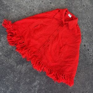 Vintage Poncho Sweater/Cape